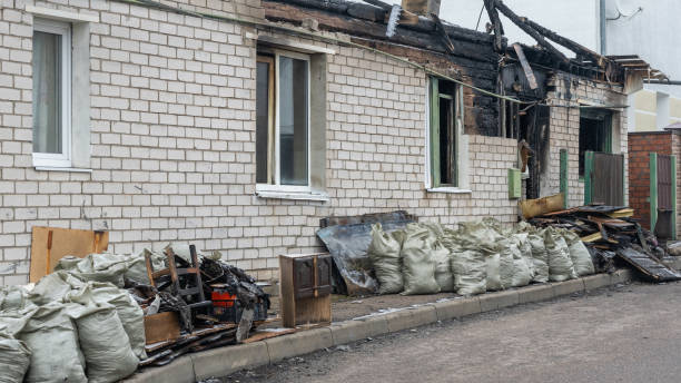 Professional Fire Damage Removal technician working in Magnolia, OH